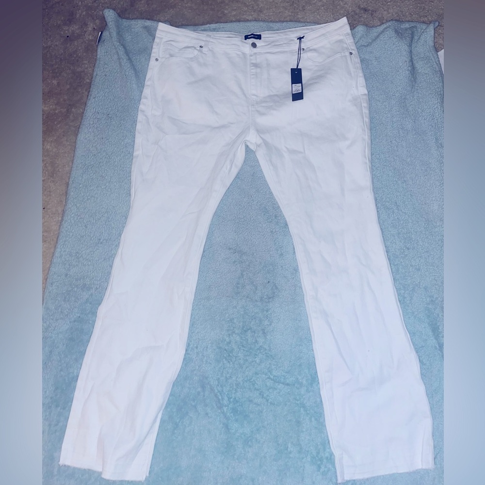 A nice clean white jeans never worn once bought about two months ago.